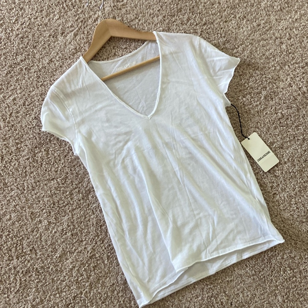 Zadig & Voltaire V neck tee. S
